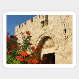 Zion Gate, Jerusalem, Israel Sticker